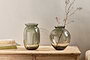 nkuku VASES & PLANTERS Vanita Glass Vase - Smoke - Wide