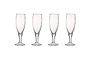 Nkuku Glassware Yala Hammered Champagne Glass (Set of 4)