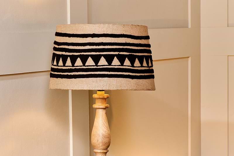 nkuku LAMPS AND SHADES Yongana Jute Pattern Lamp Shade
