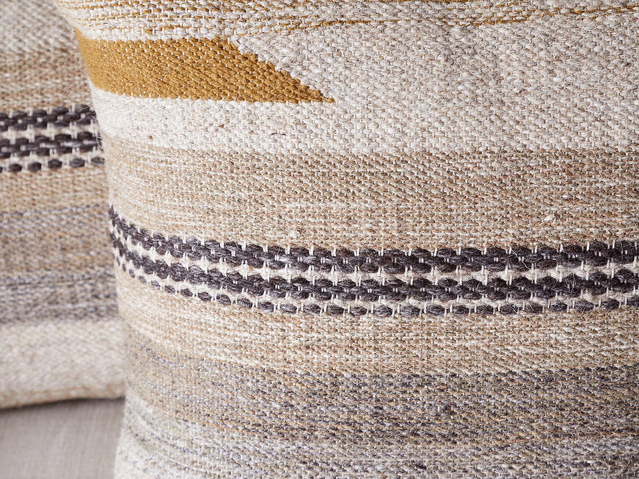 Aravali Wool Cushion Cover - Ochre