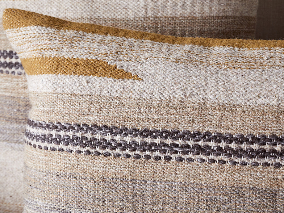 Aravali Wool Cushion Cover - Ochre
