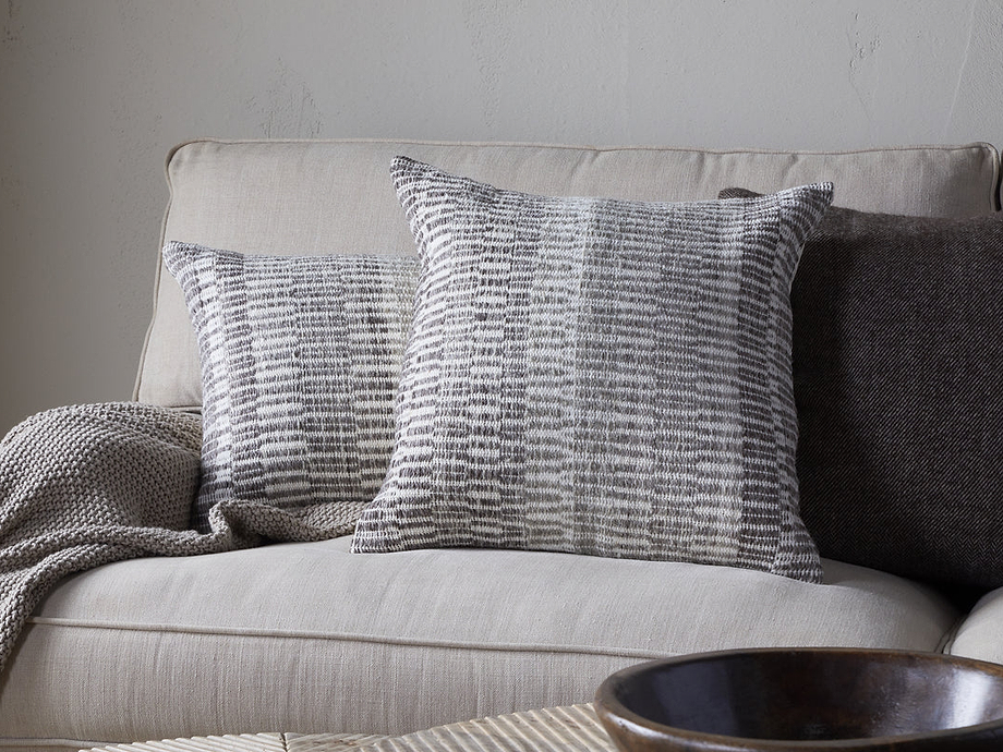Aahna Wool Cushion Cover - Charcoal