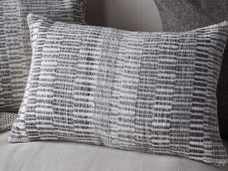 Aahna Wool Cushion Cover - Charcoal
