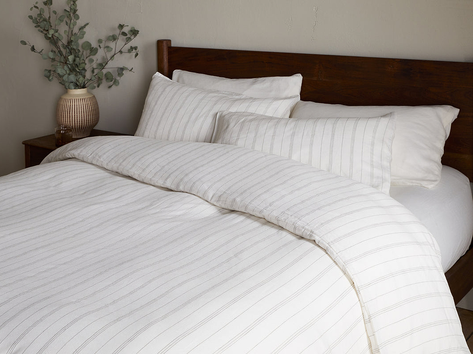 Anta Hemp & Cotton Duvet Cover -  Sage Green