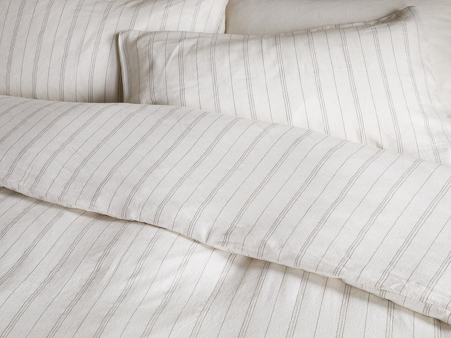 Anta Hemp & Cotton Duvet Cover -  Sage Green
