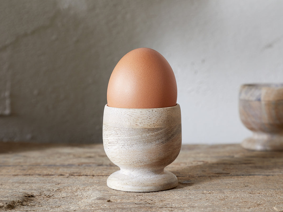 Awa Wooden Egg Cup - Natural - (Set of 2)