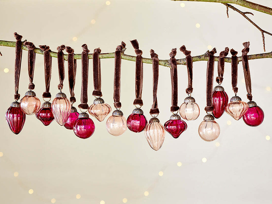 Adisa Bauble Jar - Ruby & Copper (Set of 16)