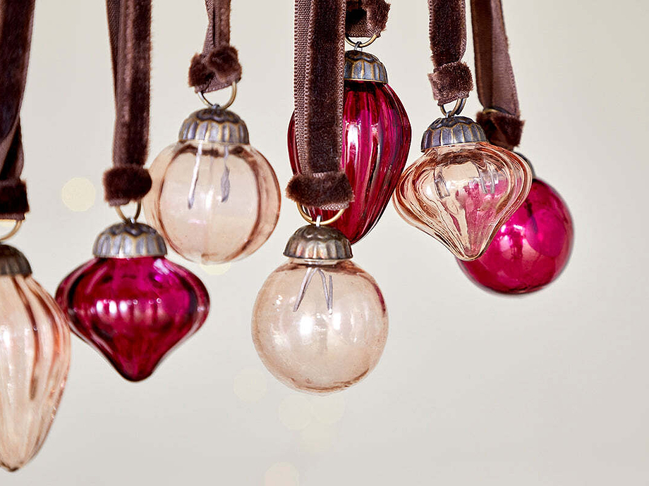 Adisa Bauble Jar - Ruby & Copper (Set of 16)