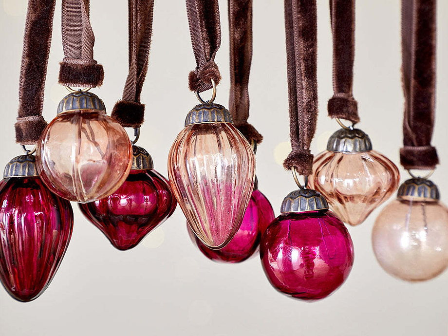 Adisa Bauble Jar - Ruby & Copper (Set of 16)