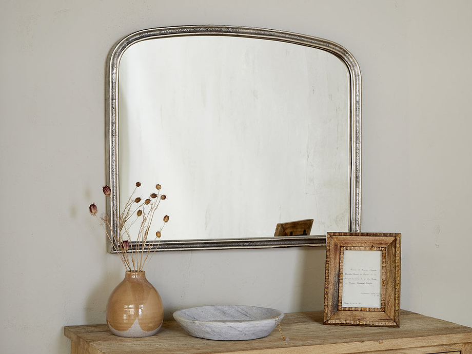 Almora Wall Mirror - Antique Nickle