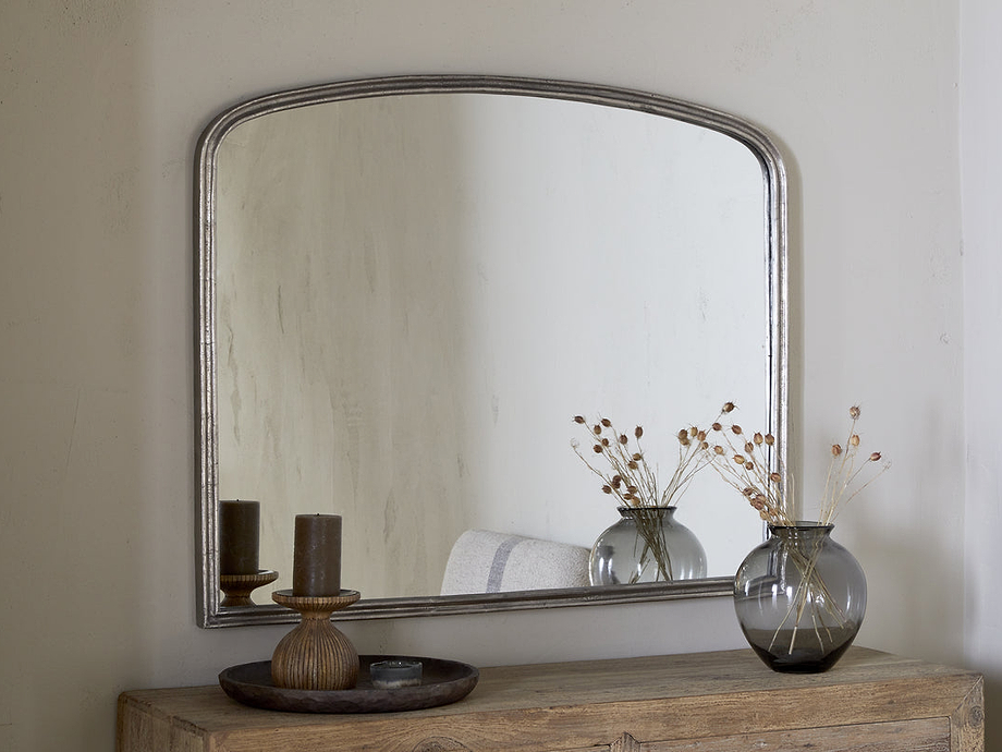 Almora Wall Mirror - Antique Nickle