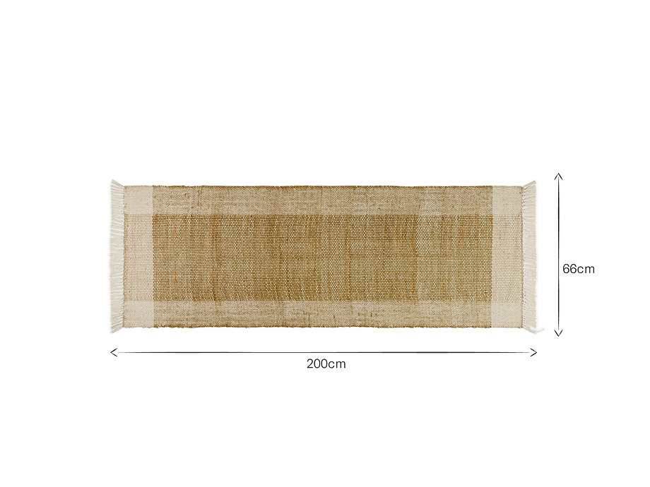 Andro Jute & Cotton Runner - Natural