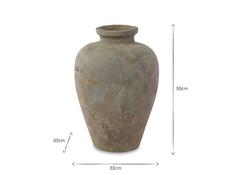 Affiti Clay Tapered Pot - Small