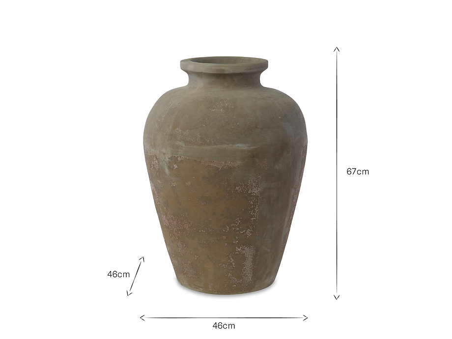 Affiti Clay Tapered Pot - Large