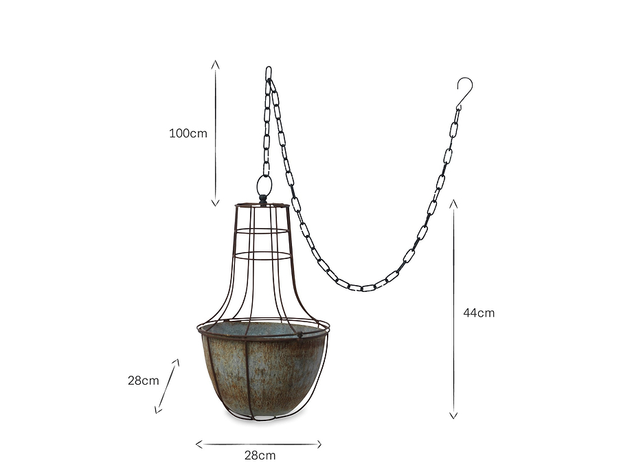 Abari Caged Hanging Planter