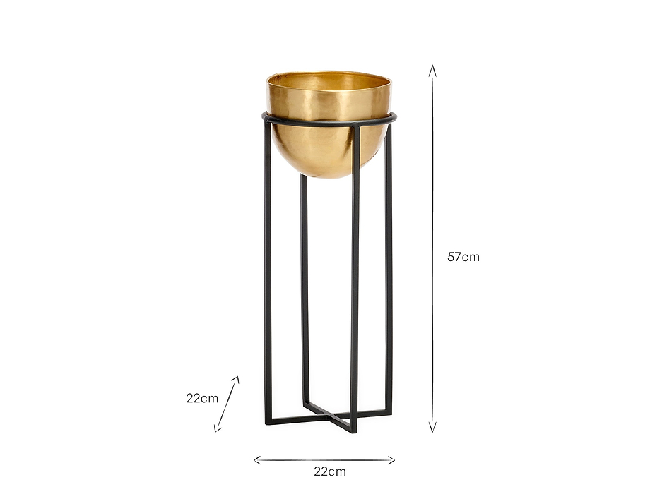 Atsu Brass Planter Stand