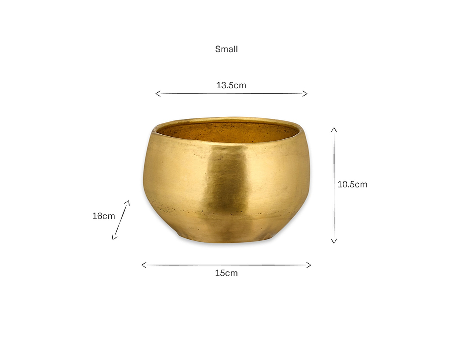 Atsu Brass Planter