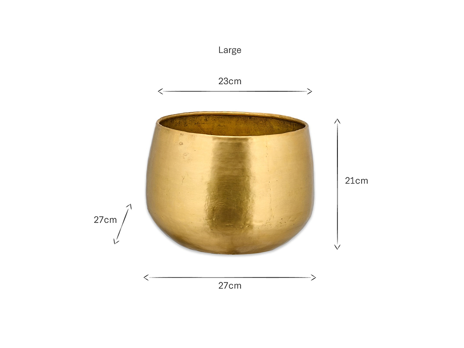 Atsu Brass Planter