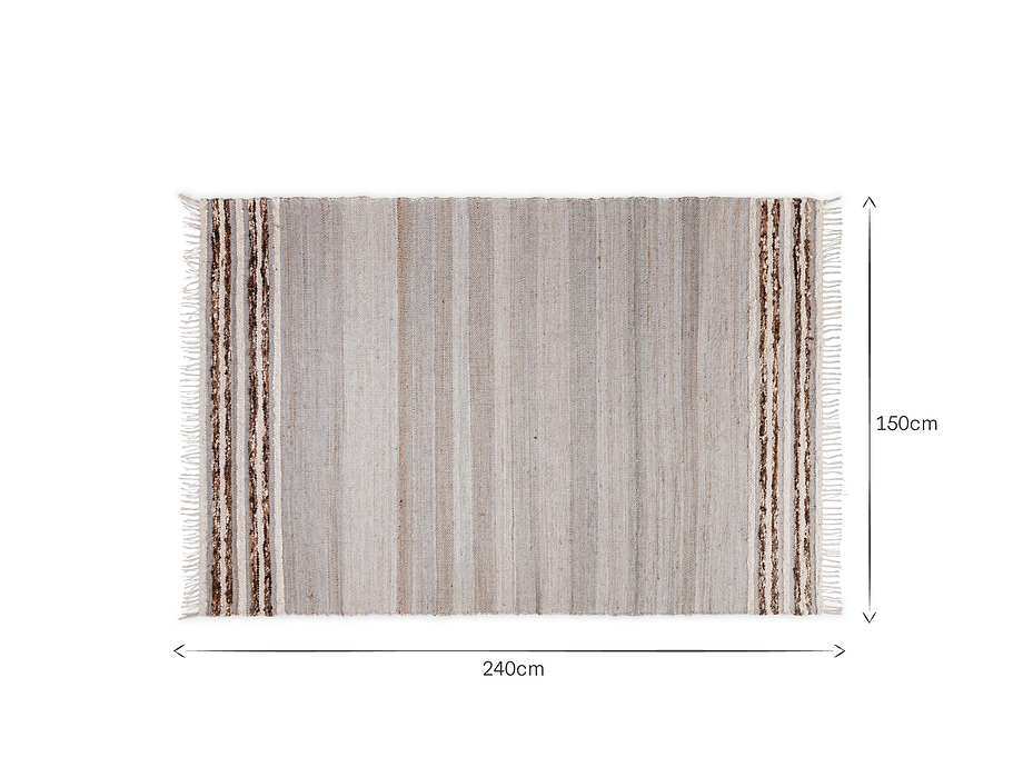 Aadita Jute & Wool Rug - Grey