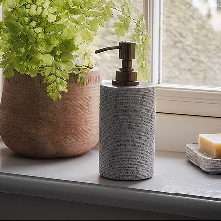 Asana Marble Soap Pump - Grey