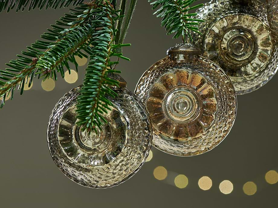 Abitha Baubles - Antique Gold & Grey - (Set of 4)