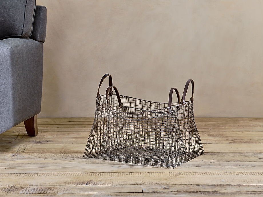 Adah Iron Baskets - Brown (Set of 2)