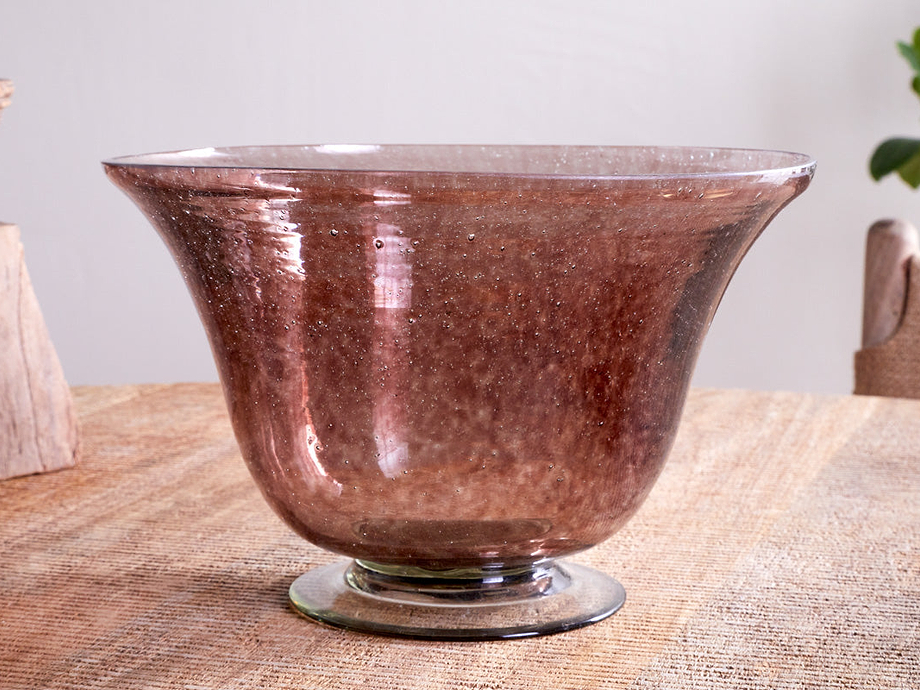 Aderonke Glass Bowl - Plum