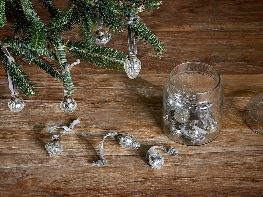 Adisa Bauble Jar - Antique Silver (Set of 16)