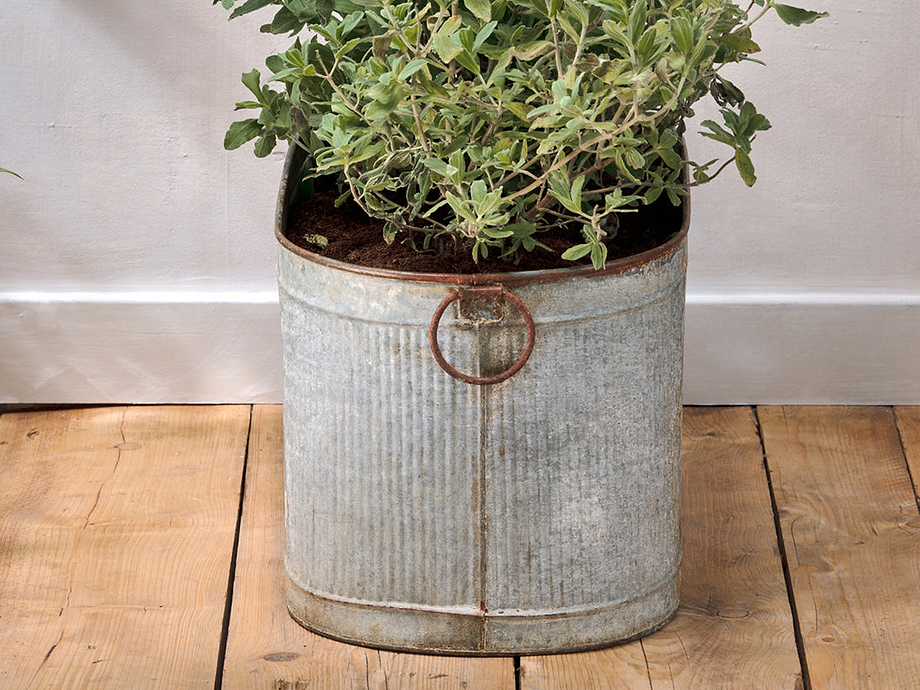 Akasa Trough Planter - Zinc