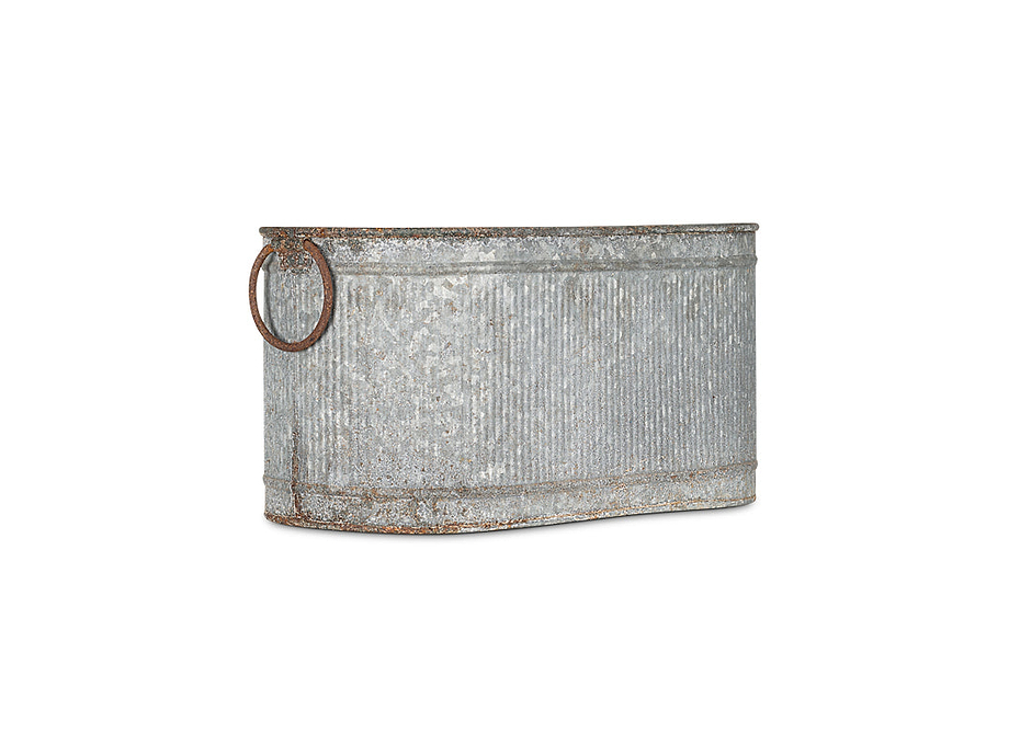 Akasa Trough Planter - Zinc