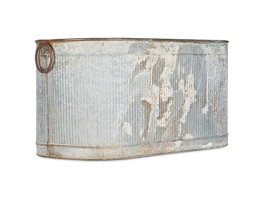 Akasa Trough Planter - Zinc