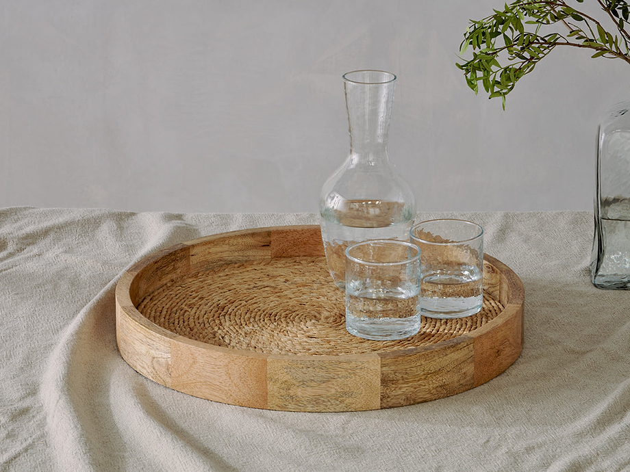 Akila Mango Wood Tray - Natural