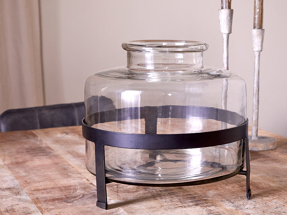 Akoro Recycled Glass Vase - Clear