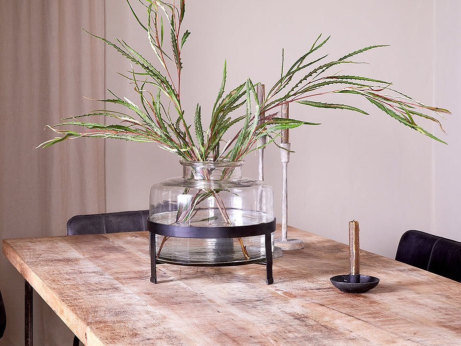 Akoro Recycled Glass Vase - Clear