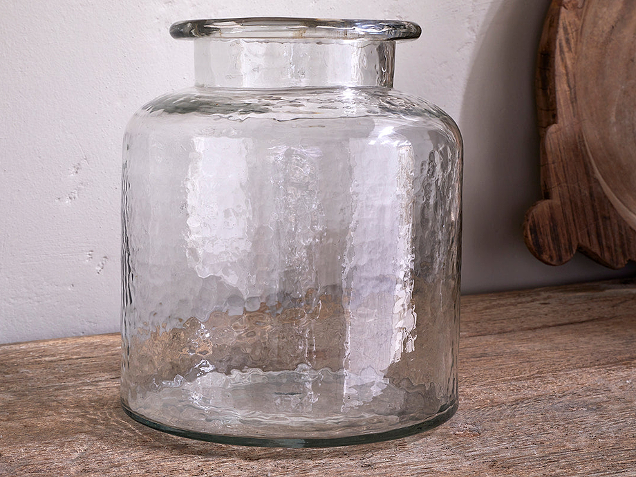 Akra Recycled Glass Vase - Clear