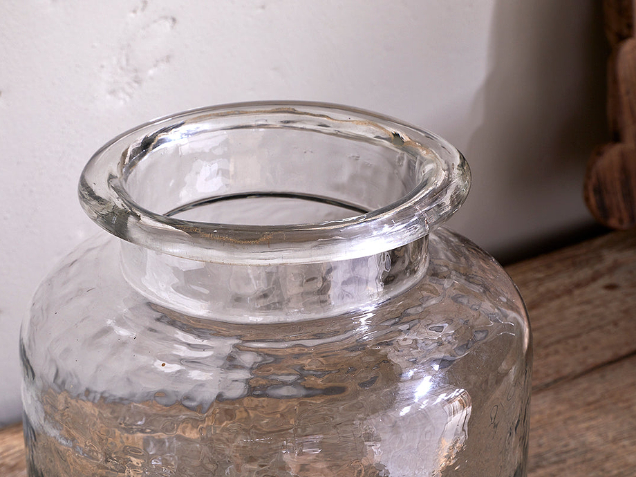 Akra Recycled Glass Vase - Clear