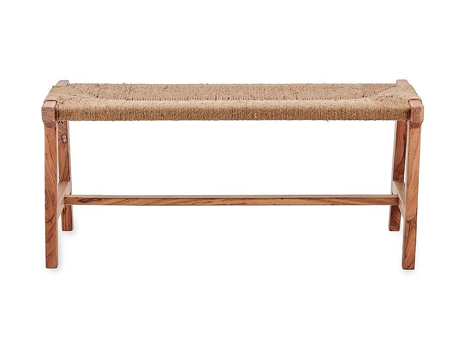 Amhara Acacia & Jute Woven Bench