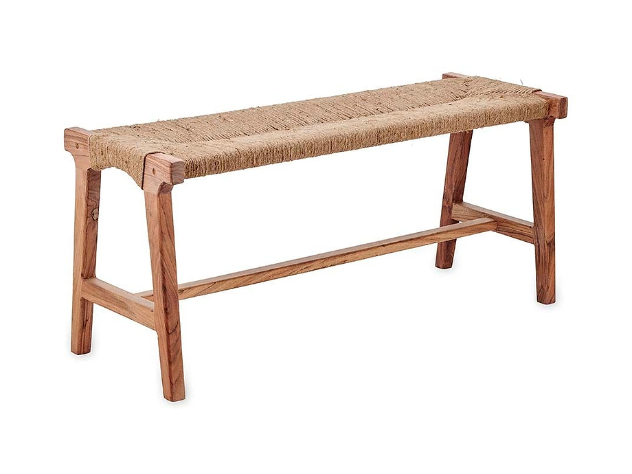 Amhara Acacia & Jute Woven Bench