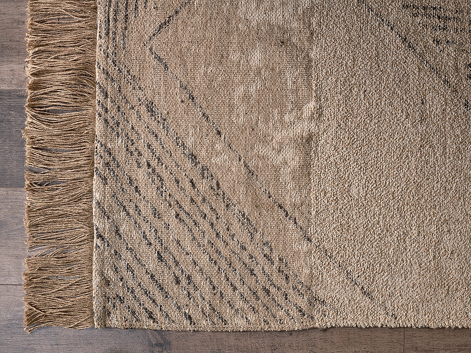 Anaisha Cotton & Jute Rug - Natural & Grey