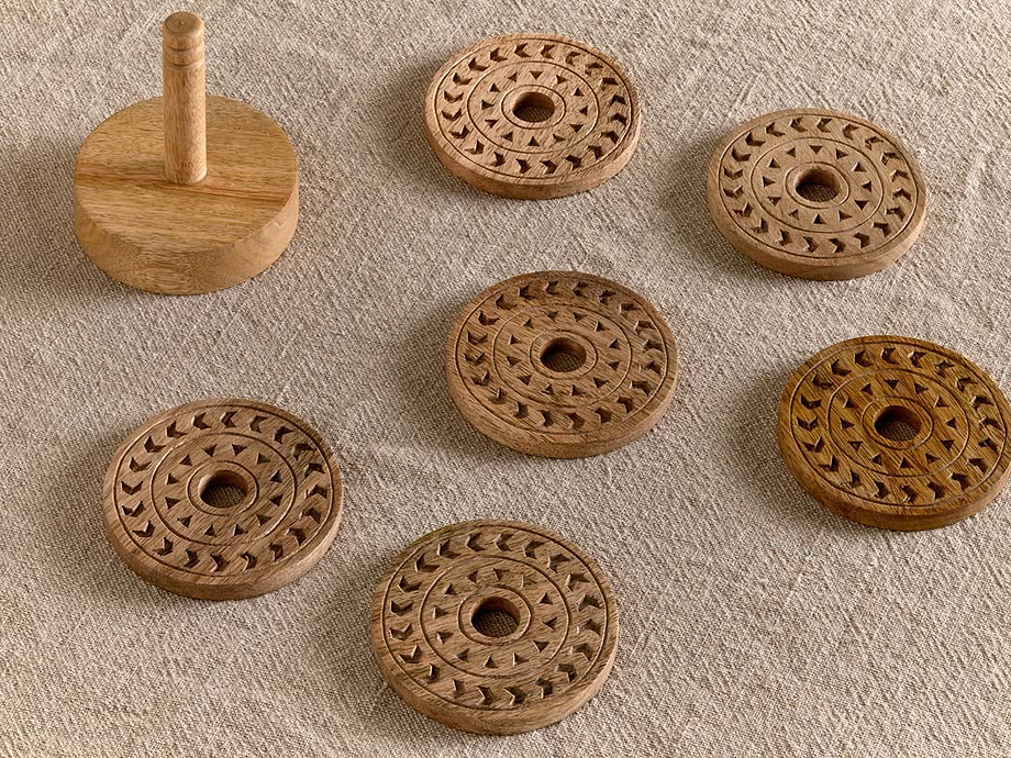 Anali Mango Wood Coasters - Natural