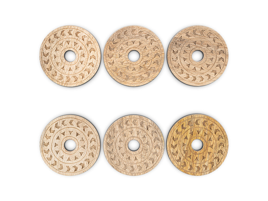 Anali Mango Wood Coasters - Natural