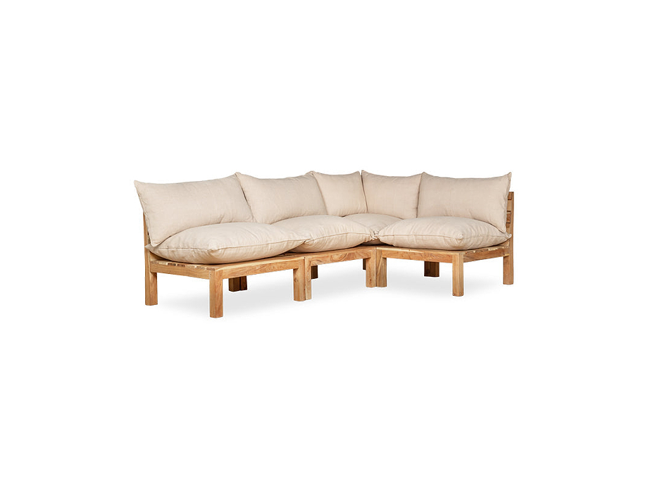 Anbarasi Acacia Modular Sofa - Natural - Set