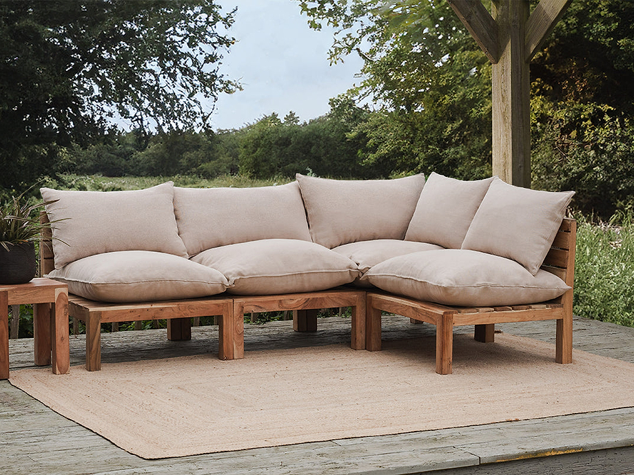 Anbarasi Acacia Modular Sofa - Natural - Set