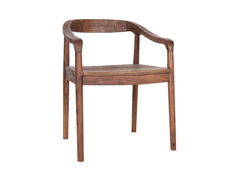 Anbu Acacia Dining Chair - Washed Walnut