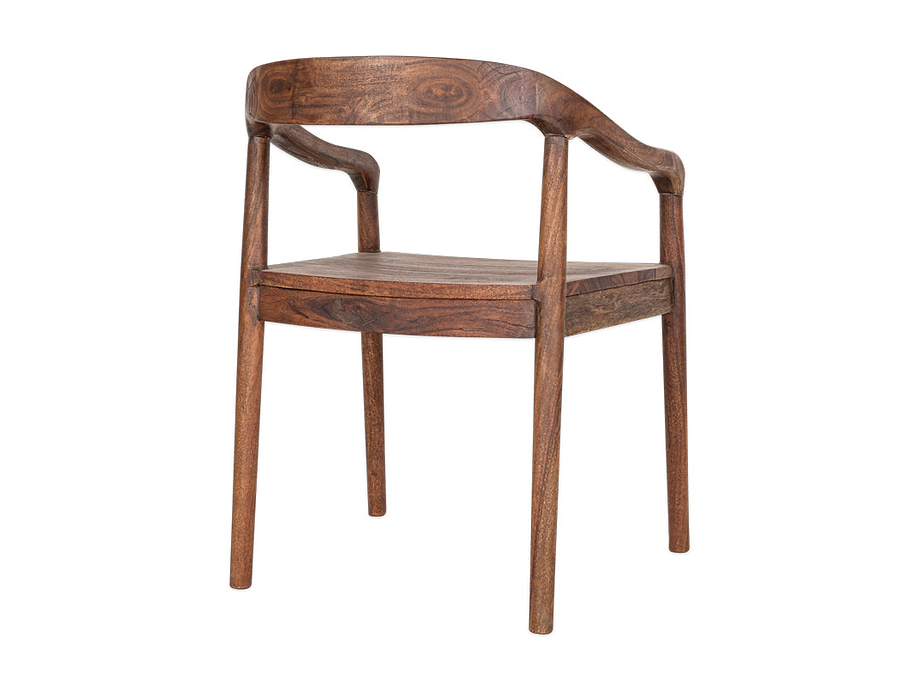 Anbu Acacia Dining Chair - Washed Walnut