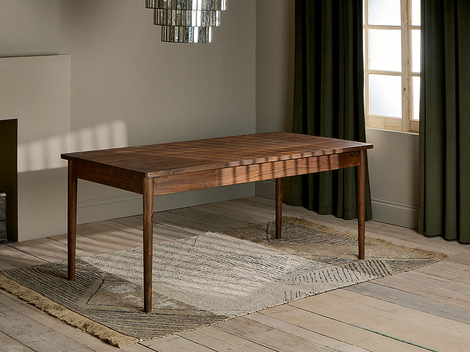 Anbu Acacia Dining Table - Washed Walnut