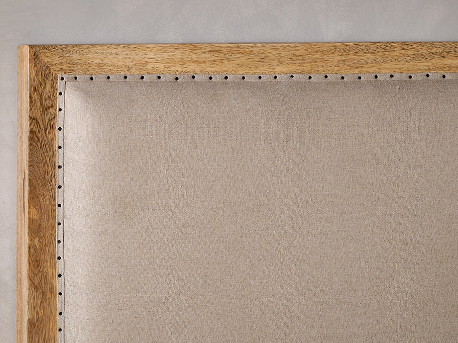 Anesha Upholstered Linen Headboard - Natural