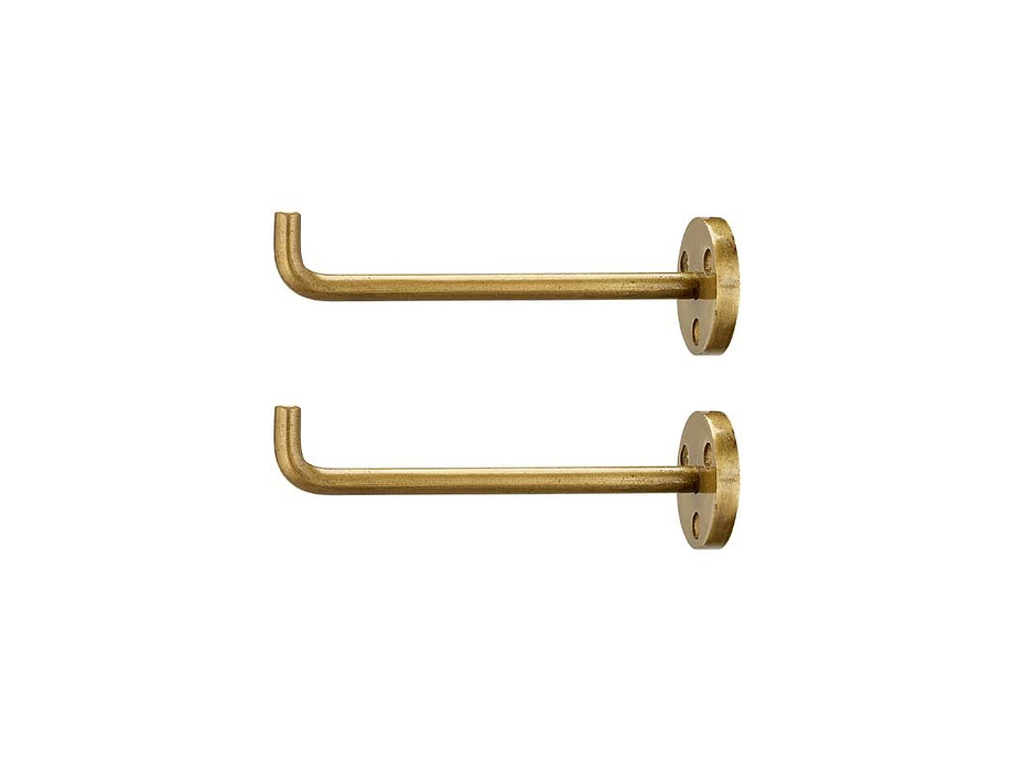 Aniko Iron Hook - Brass (Set of 2)