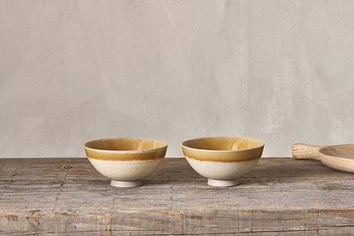 Arici Bowls - Sand (Set of 2)-nkuku