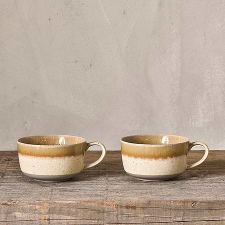 Arici Mugs - Sand - Large (Set of 2)-nkuku